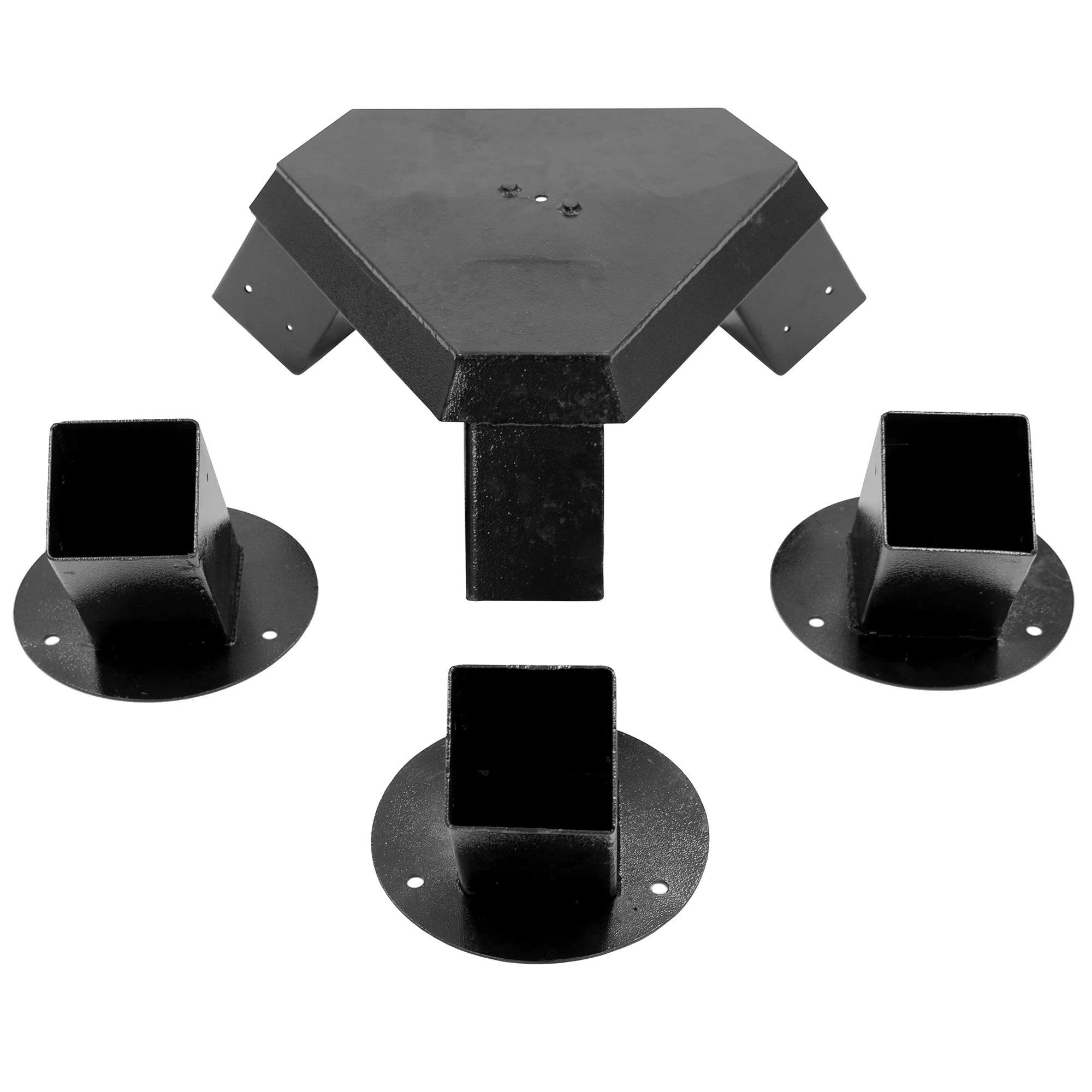 Steel Tripod BRAKITS for 4x4 Posts - Black - Image 4