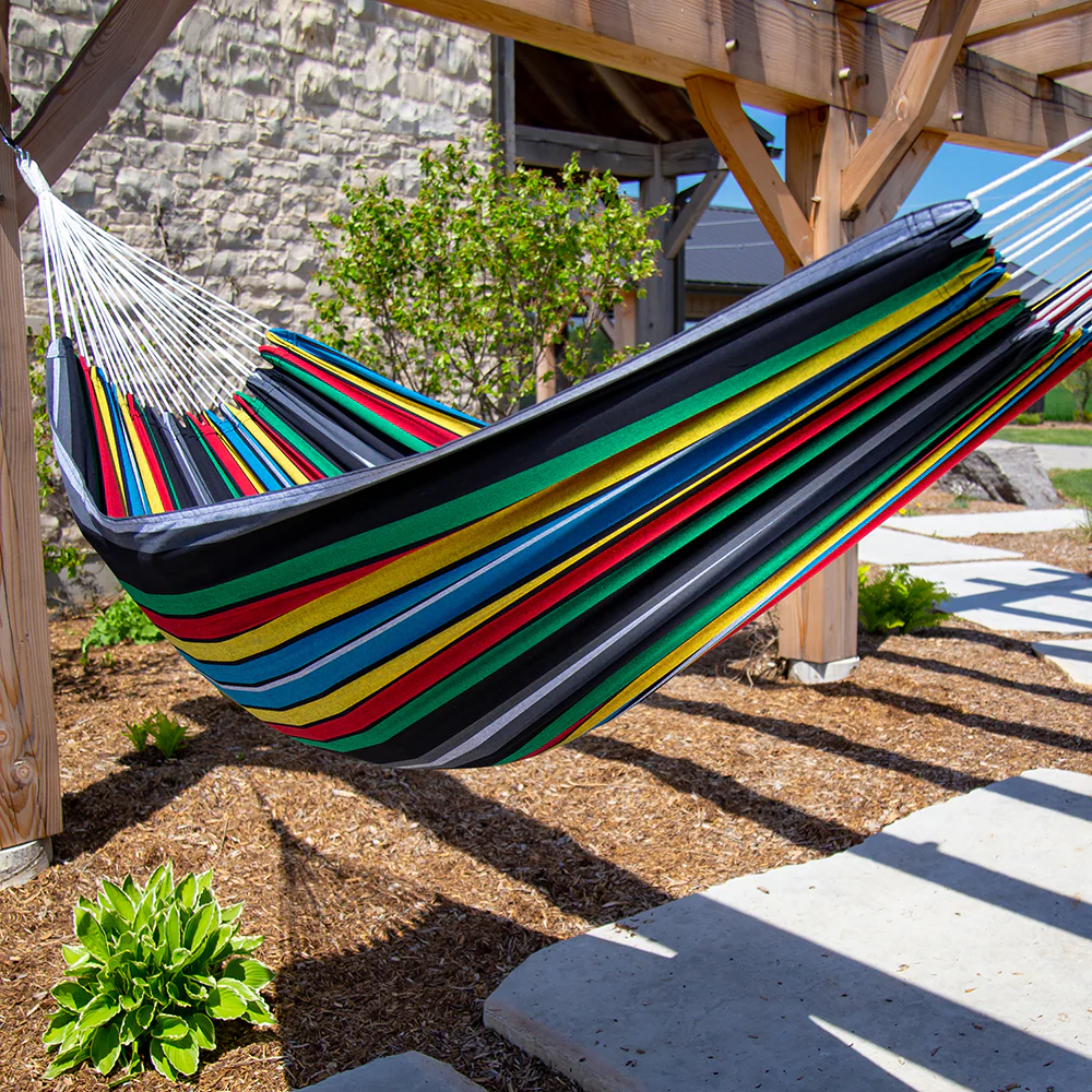 Brazilian Style Cotton Hammock - Rio Night - Image 3