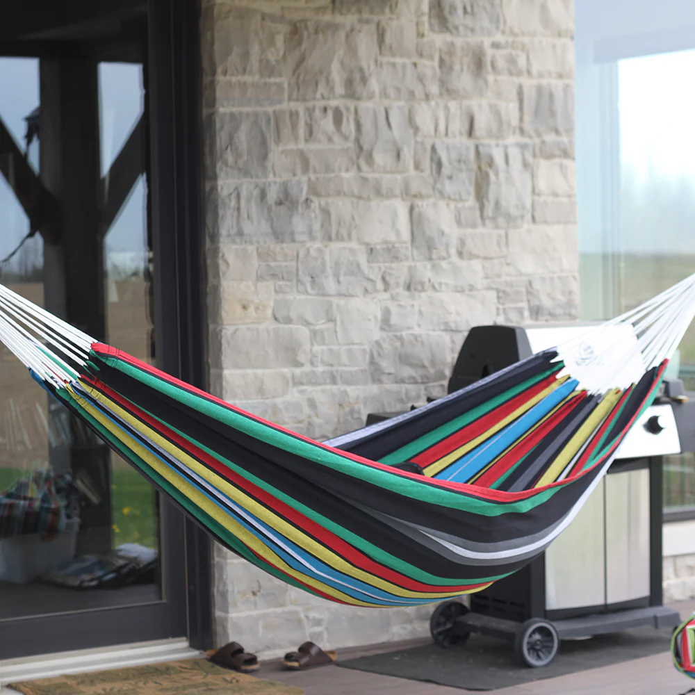 Brazilian Style Cotton Hammock - Rio Night - Image 6