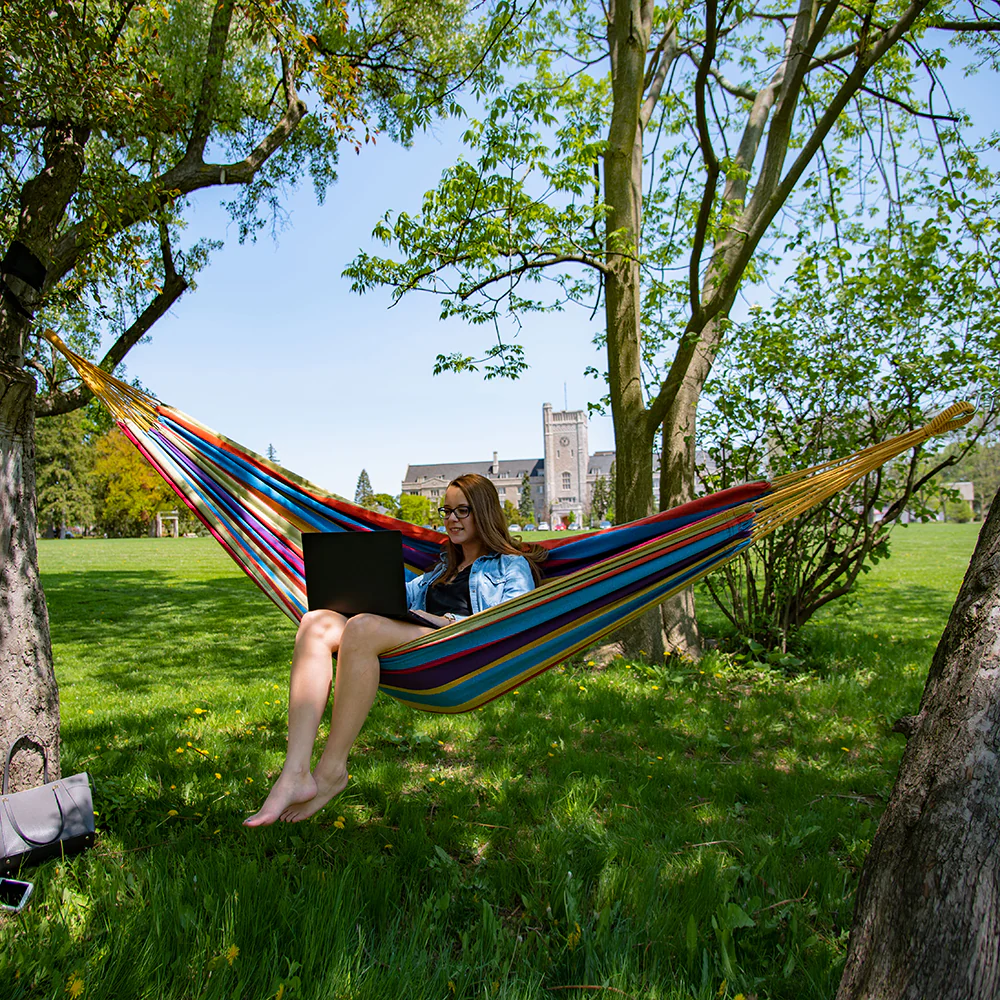 Brazilian Style Cotton Hammock - Tropical - Image 4
