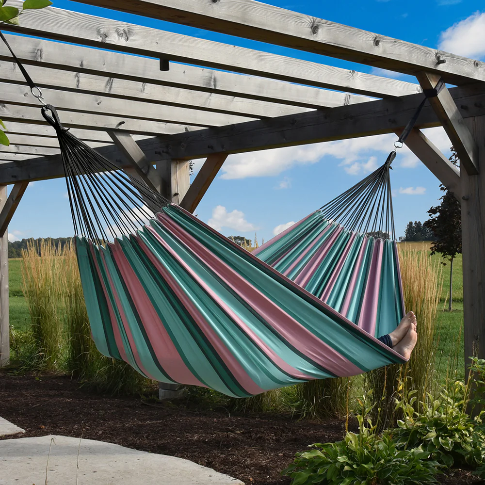 Brazilian Style Cotton Hammock - Watermelon - Image 3