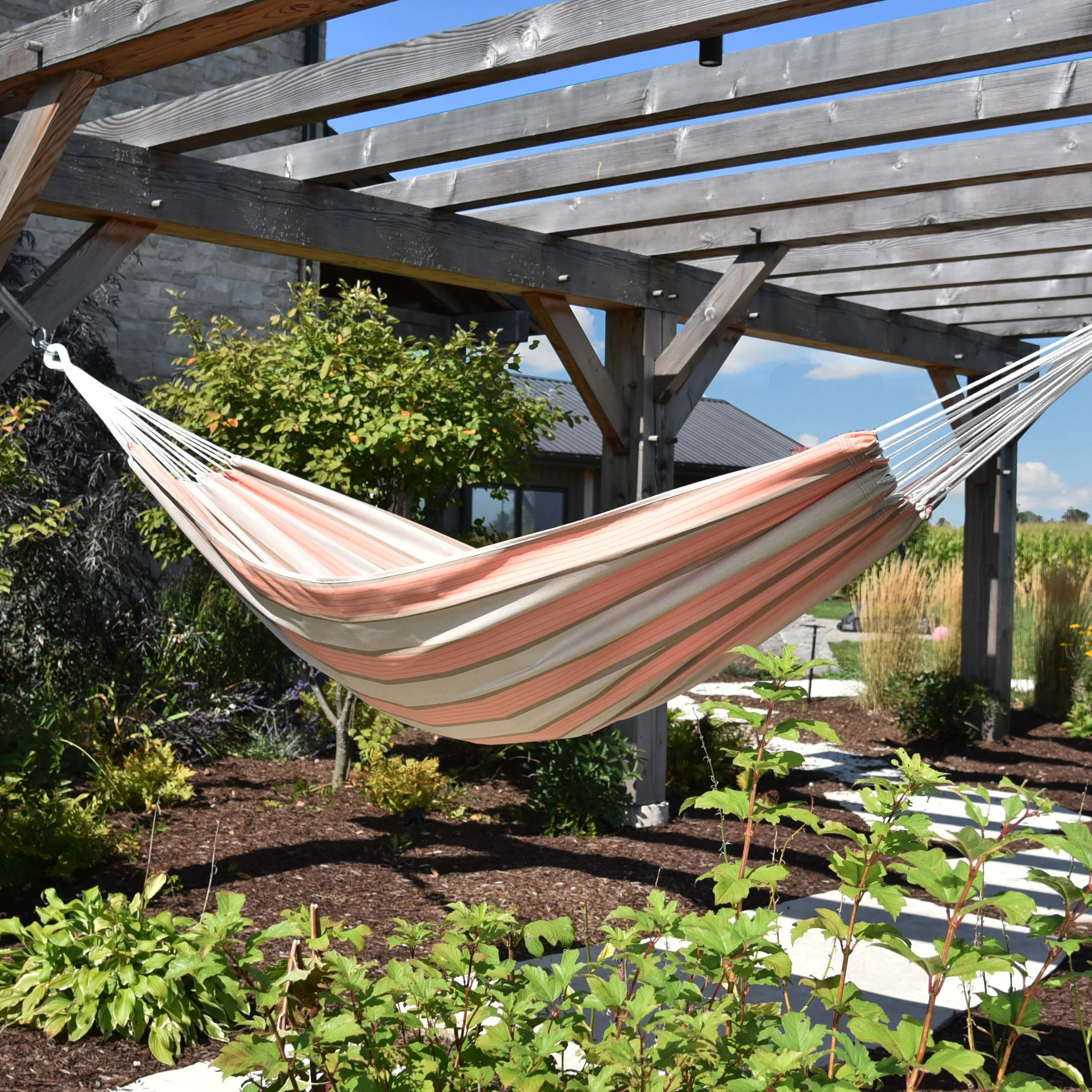 Brazilian Style Sunbrella® Hammock - Cameo - Image 2