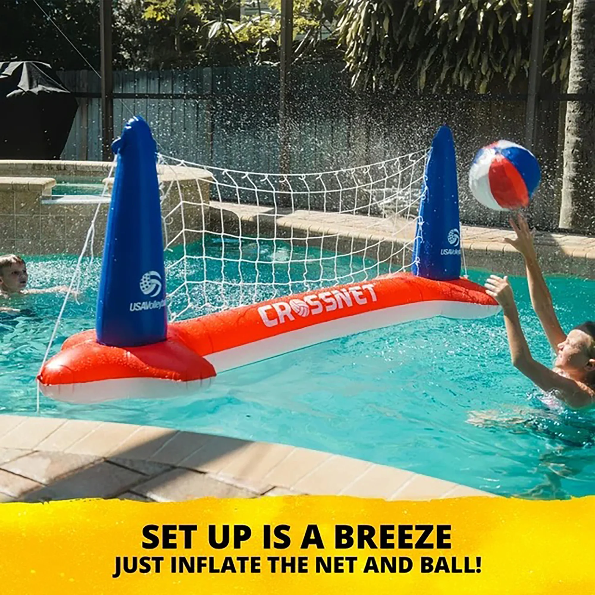 CROSSNET® USA Version Inflatable Volleyball Net - Image 5