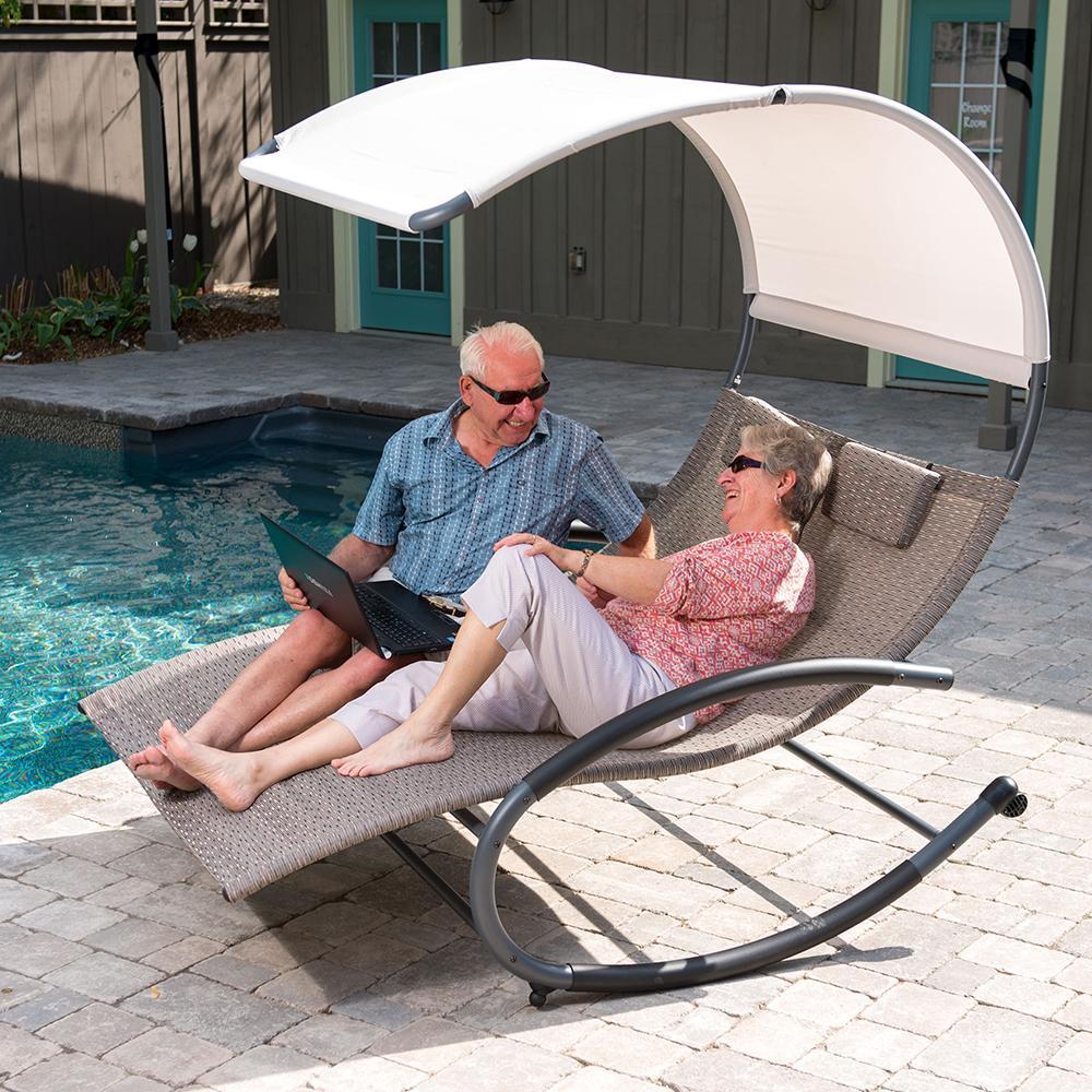 Double Chaise Steel Rocker - Sienna - Image 5