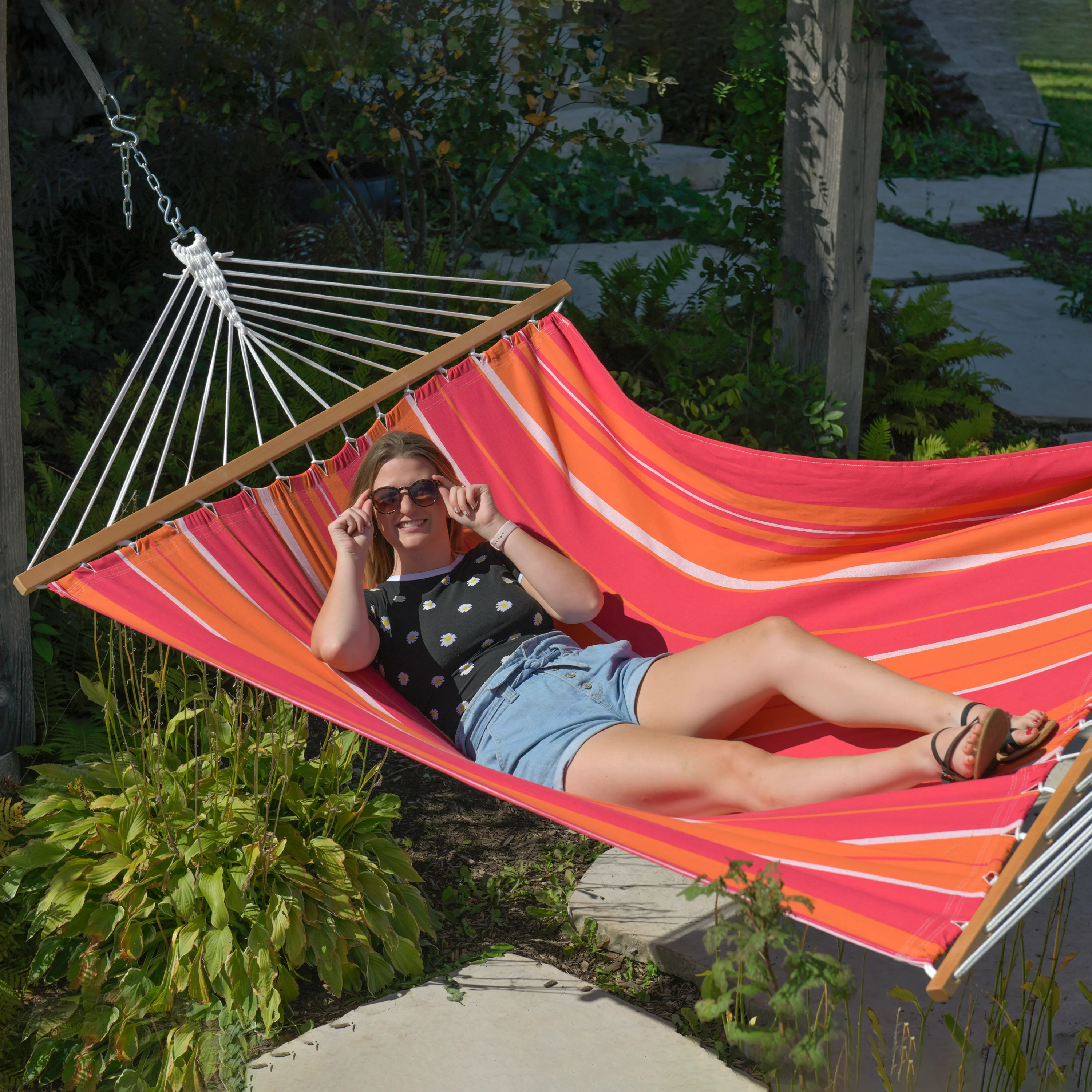 Cotton Spreader Bar Hammock - Mimosa - Image 2