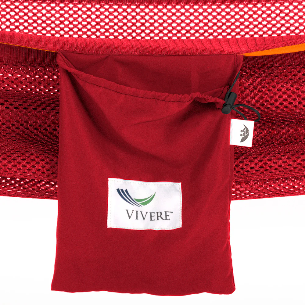 Double Mesh Hammock with Stand (9ft/280cm) - Punch & Peach - Image 5