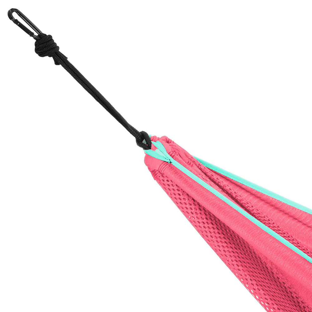 Double Mesh Hammock with Stand (9ft/280cm) - Rose & Celeste - Image 3