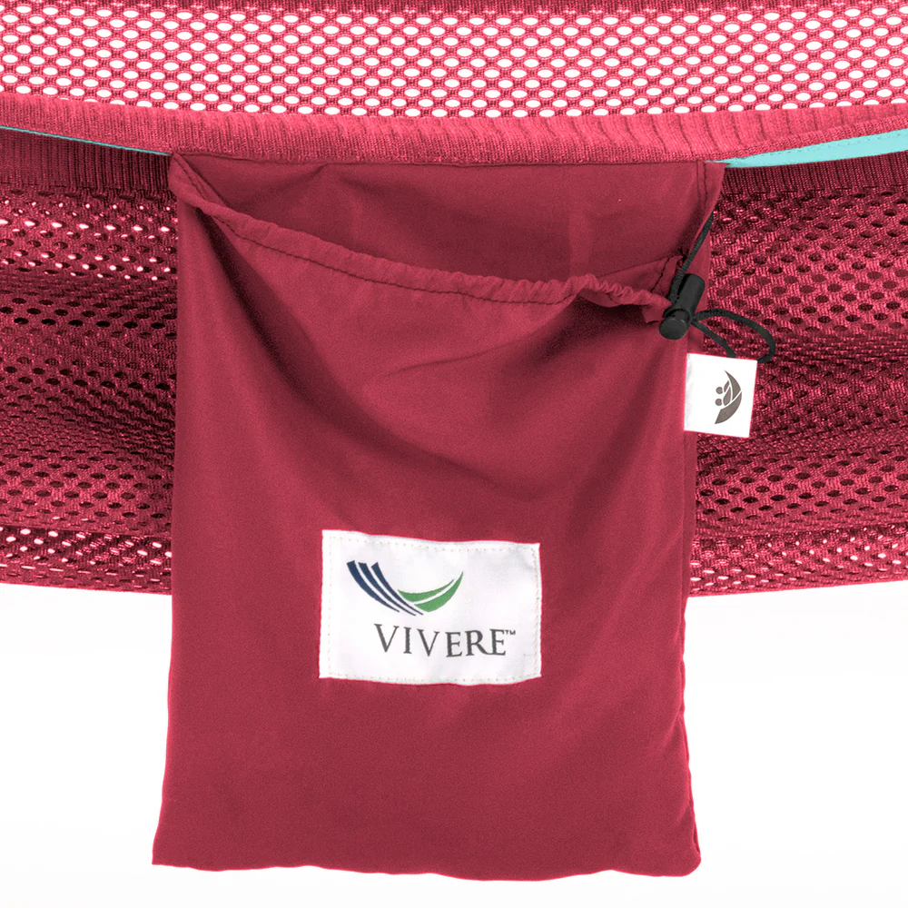 Double Mesh Hammock with Stand (9ft/280cm) - Rose & Celeste - Image 4
