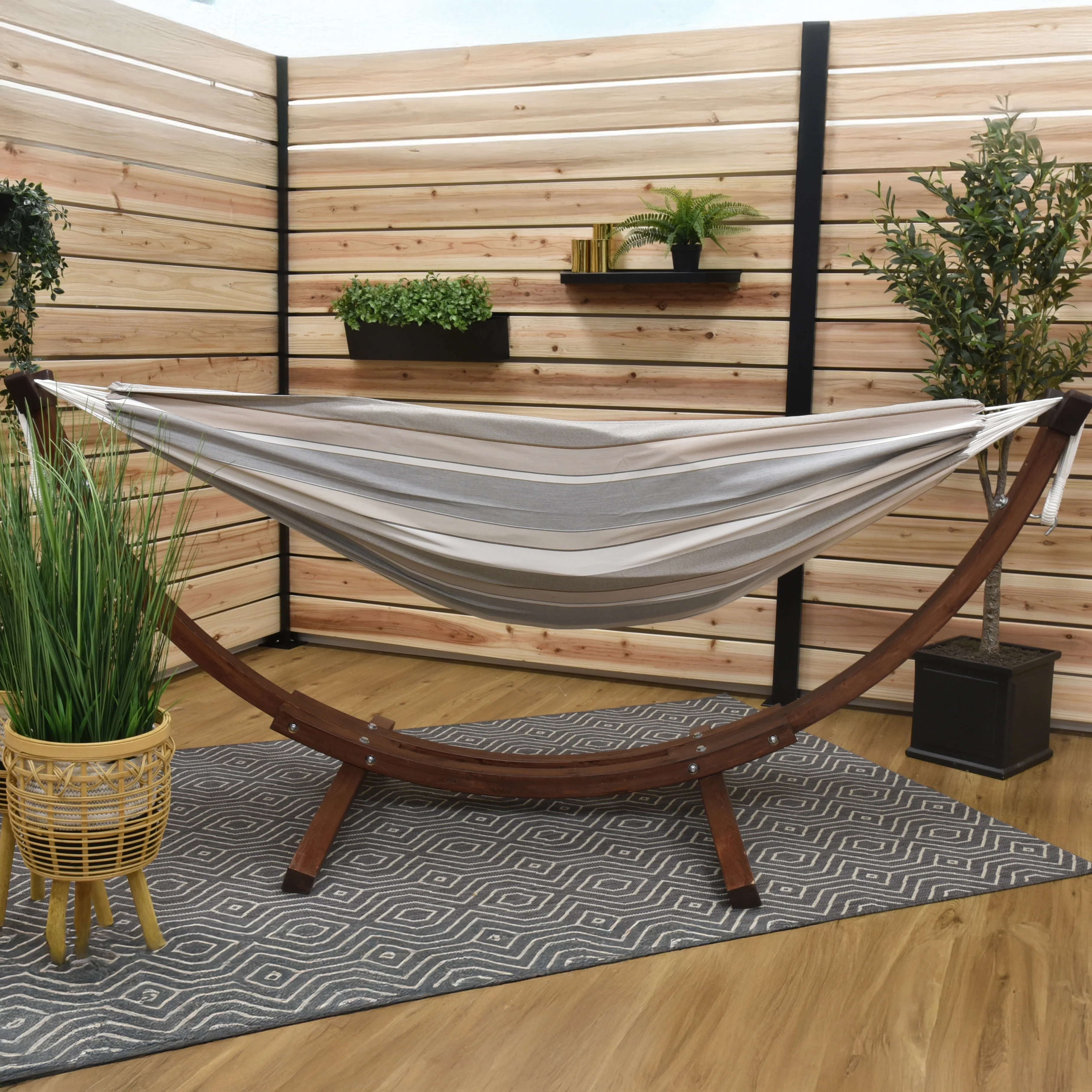 Brazilian Style Sunbrella® Hammock - Dove - Image 4