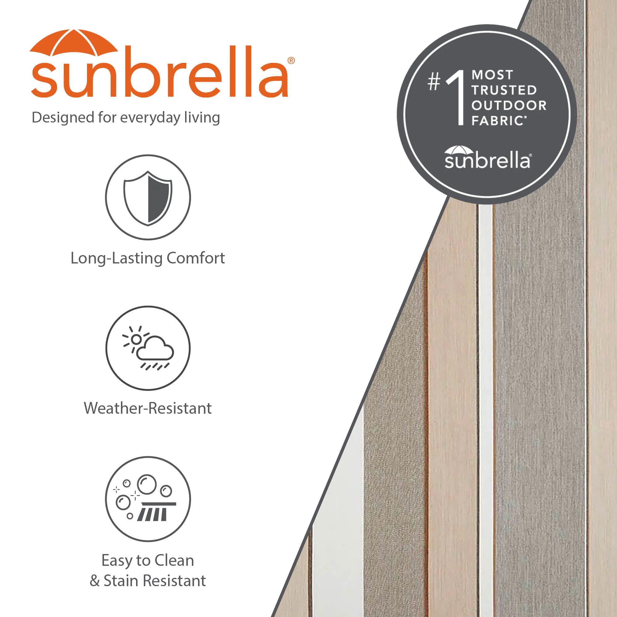 Brazilian Style Sunbrella® Hammock - Dove - Image 6