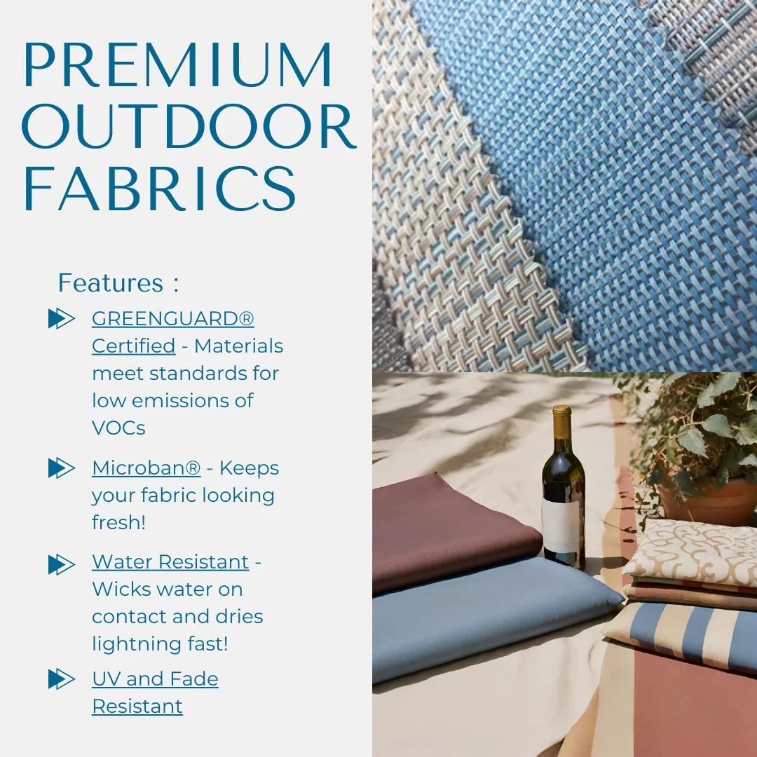 Coral Springs Phifer® & Aluminum Lounger Set (3pc) - Blue Hawaii - Image 7