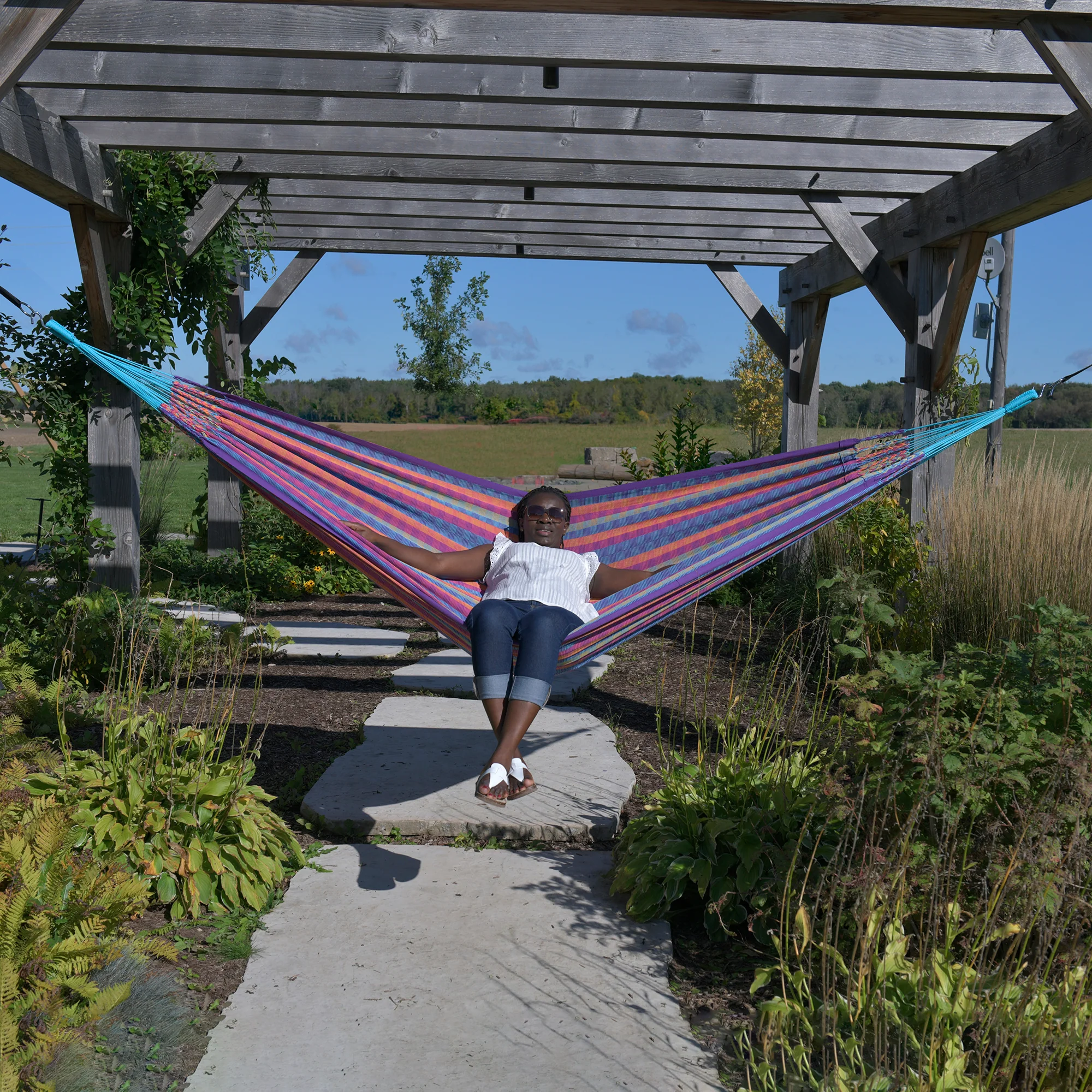 Latin Double Cotton Hammock - Bella Vida - Image 4