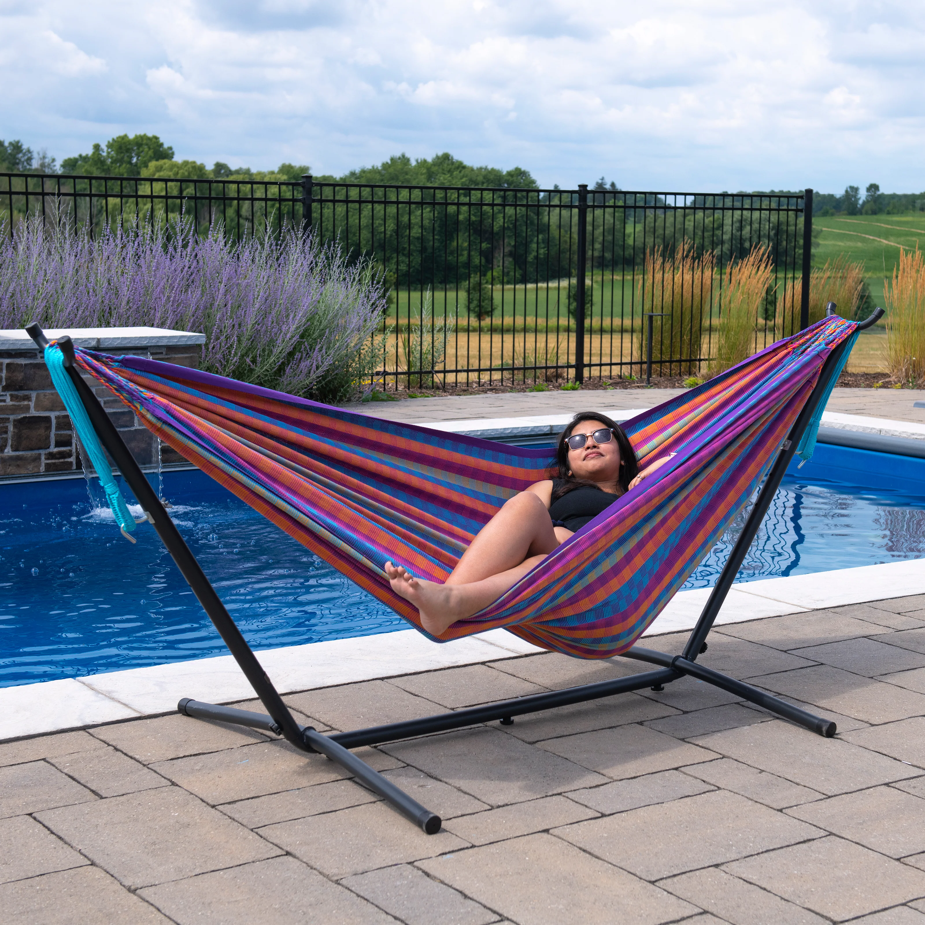 Latin Double Cotton Hammock - Bella Vida - Image 5