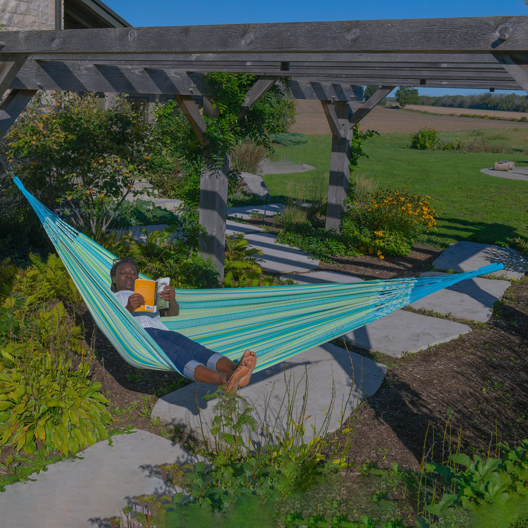 Latin Double Cotton Hammock - Callaina - Image 2