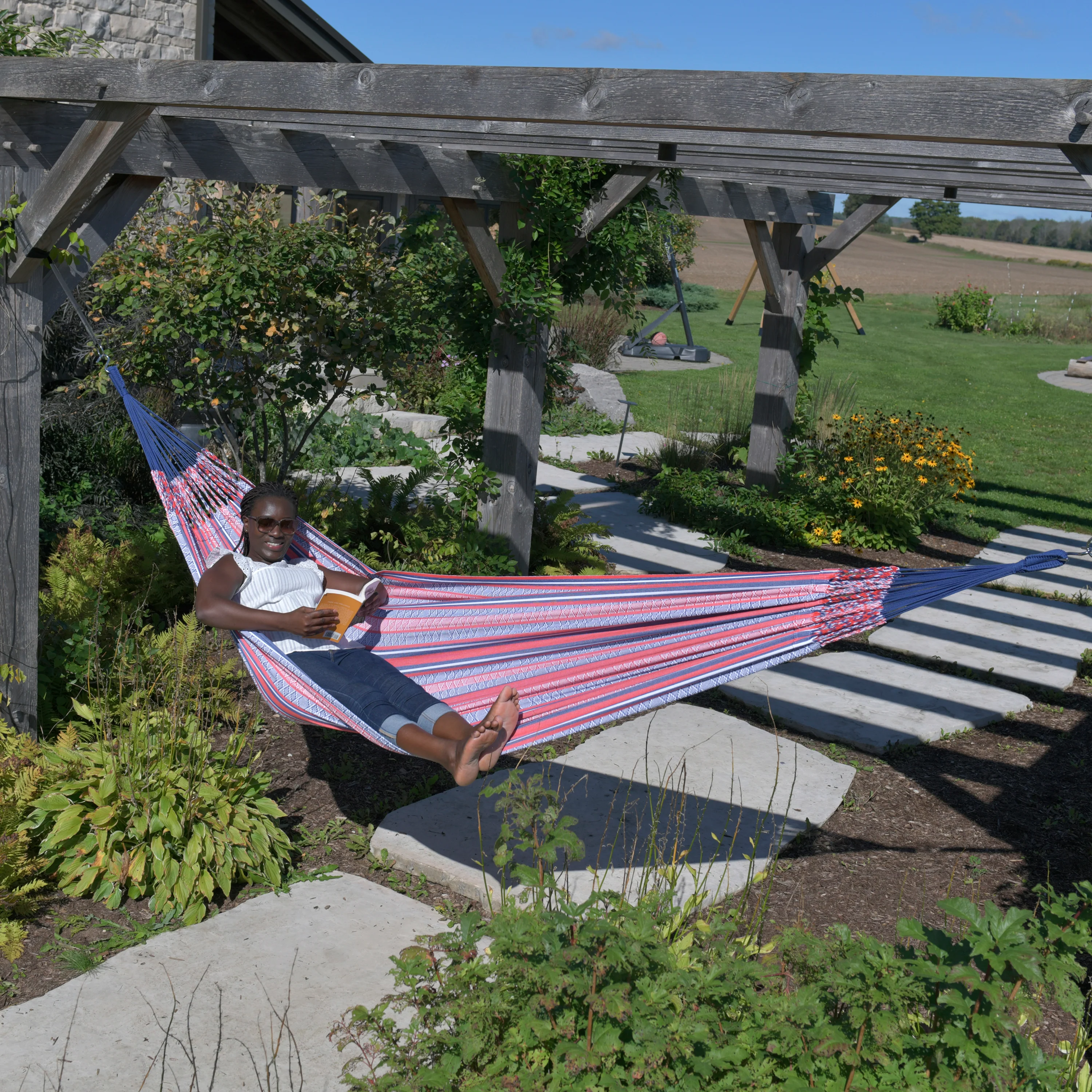 Latin Double Cotton Hammock - Libertas - Image 3