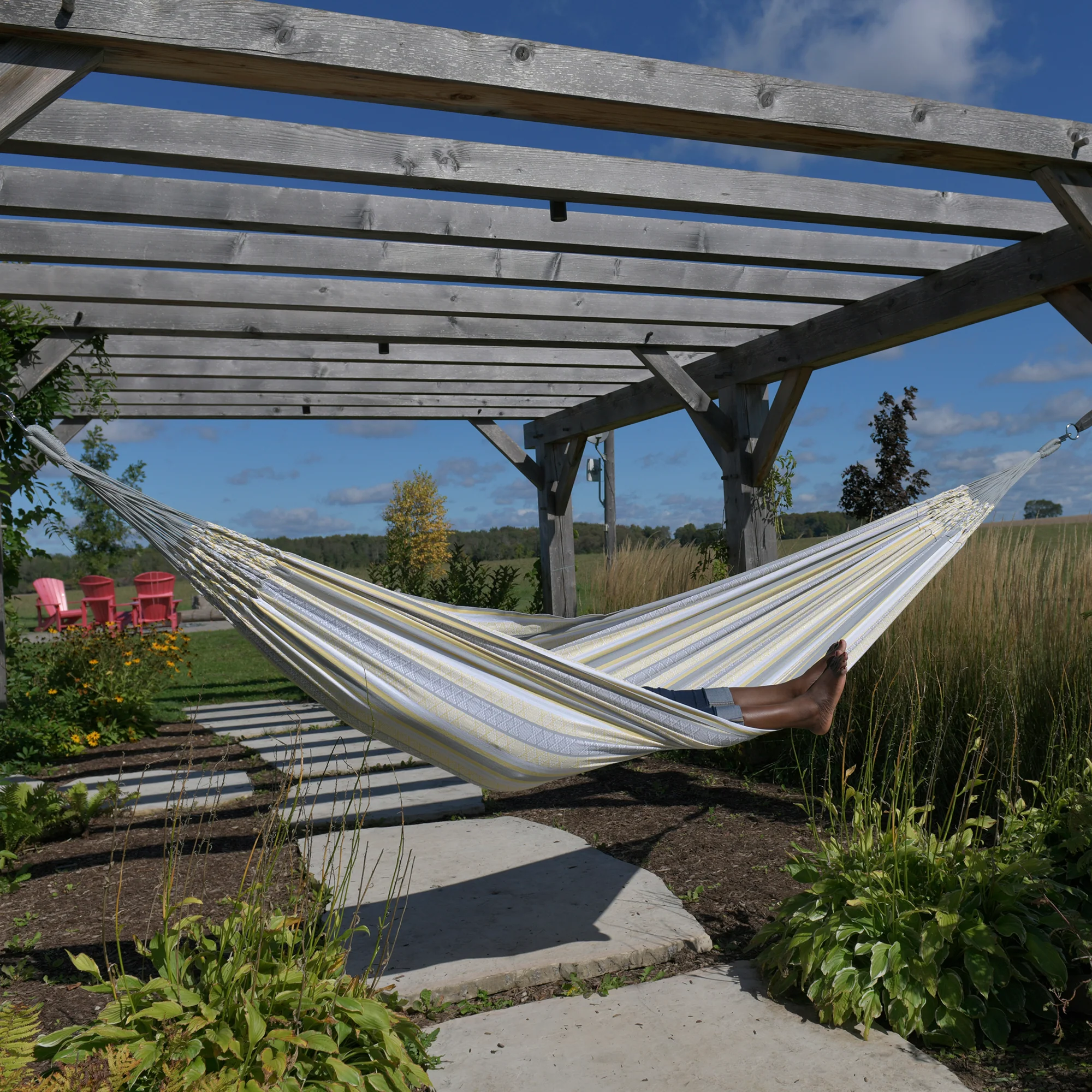 Latin Double Cotton Hammock - Solis - Image 3