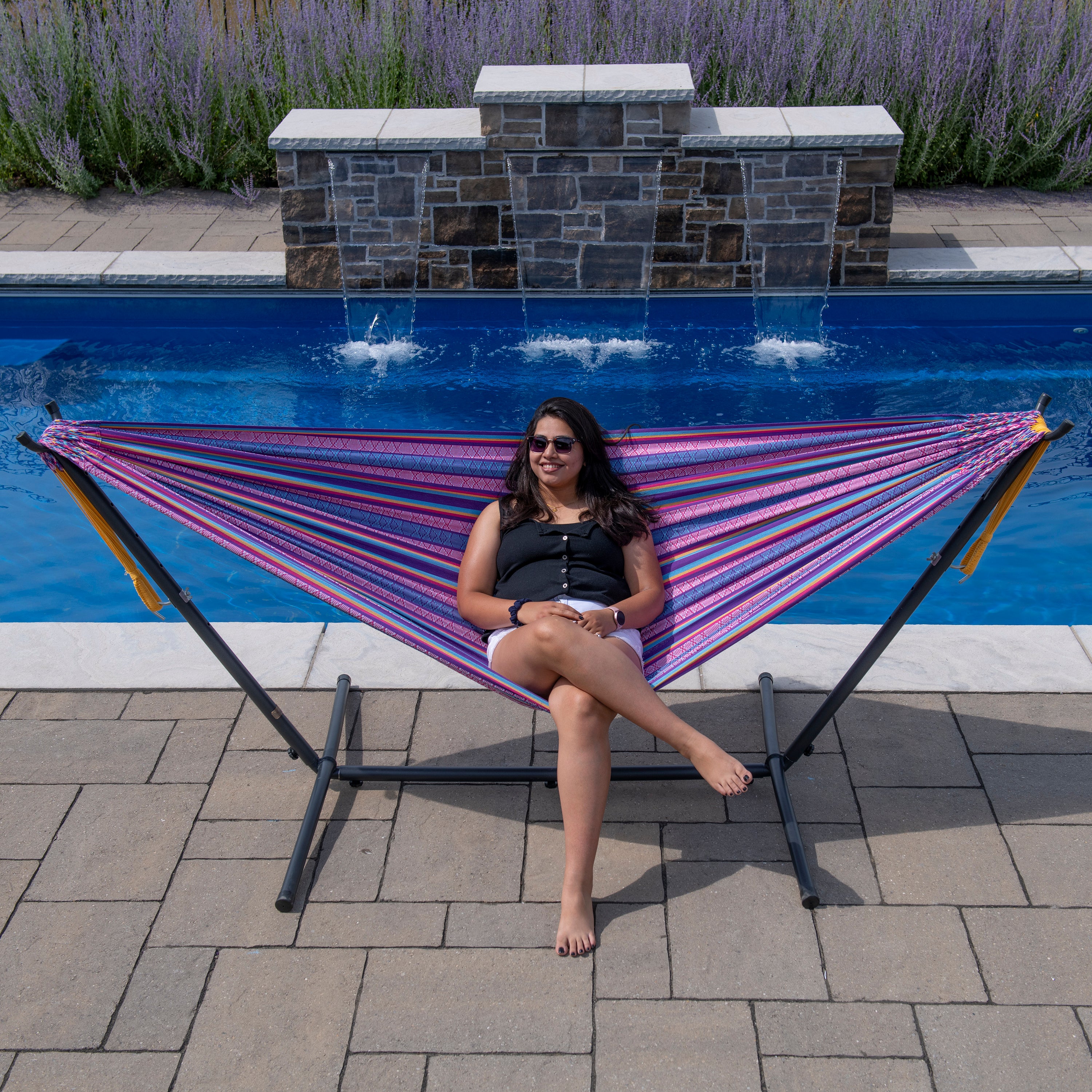 Latin Hammock with Stand (9ft/280cm) - Fiesta - Image 2