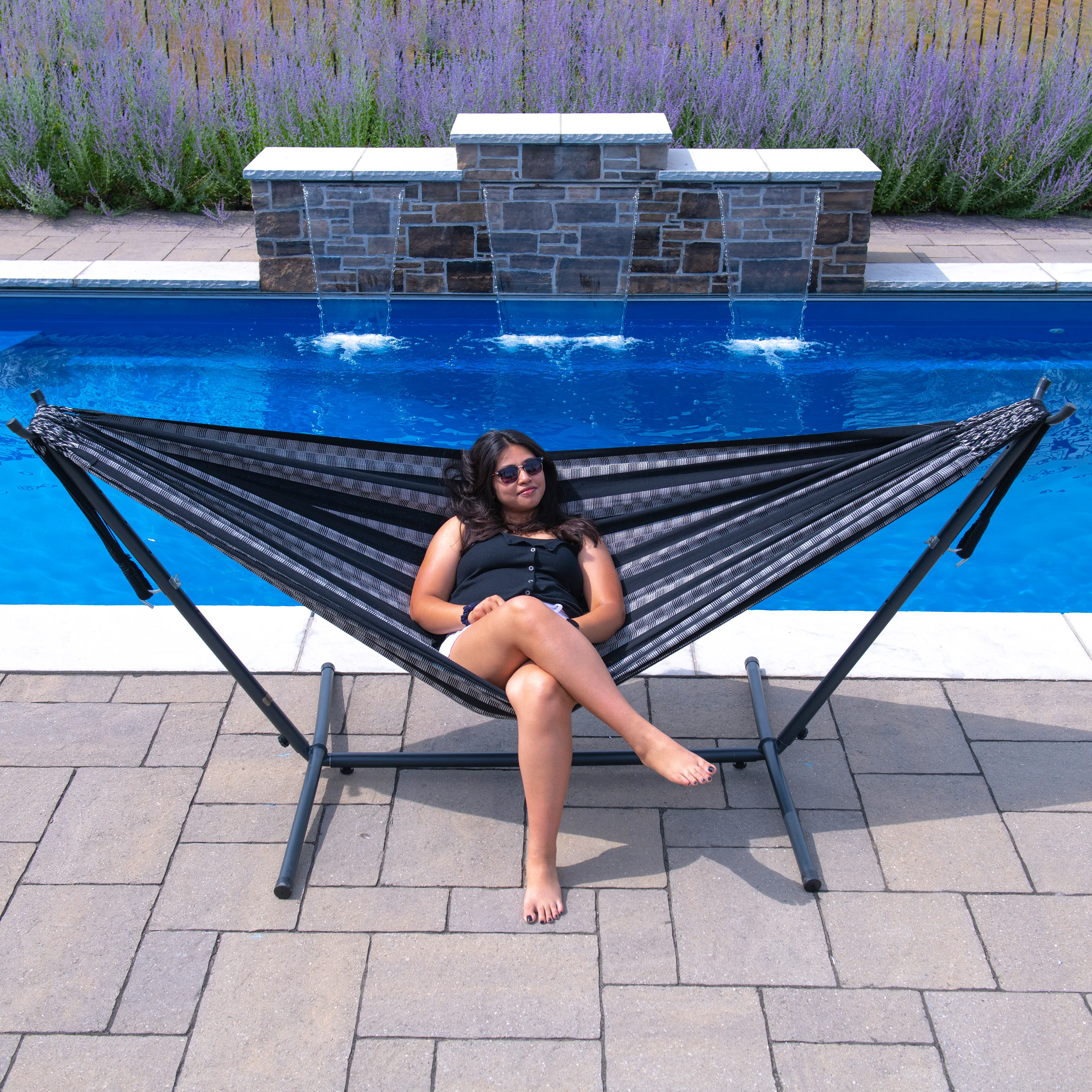 Latin Double Cotton Hammock - Splendora - Image 6