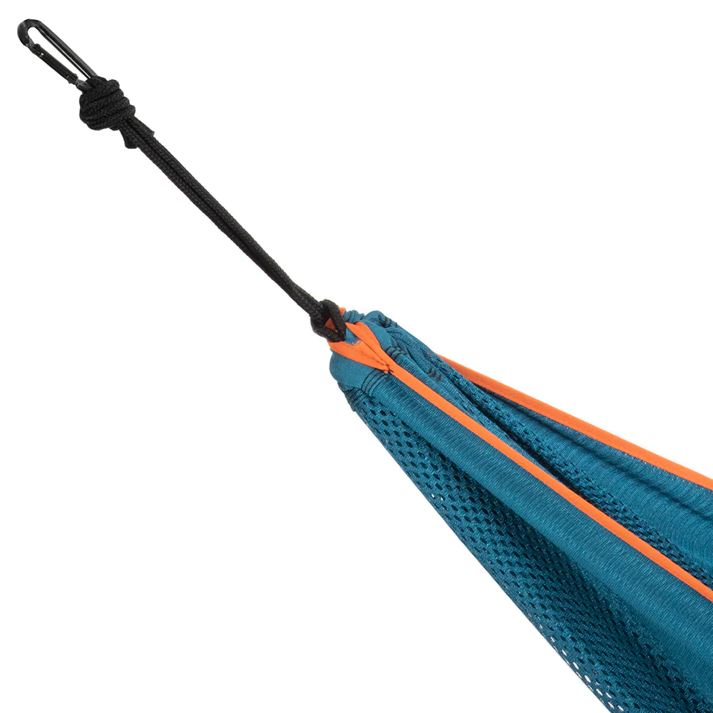Mesh Camping Hammock - Turquoise & Orange - Image 4