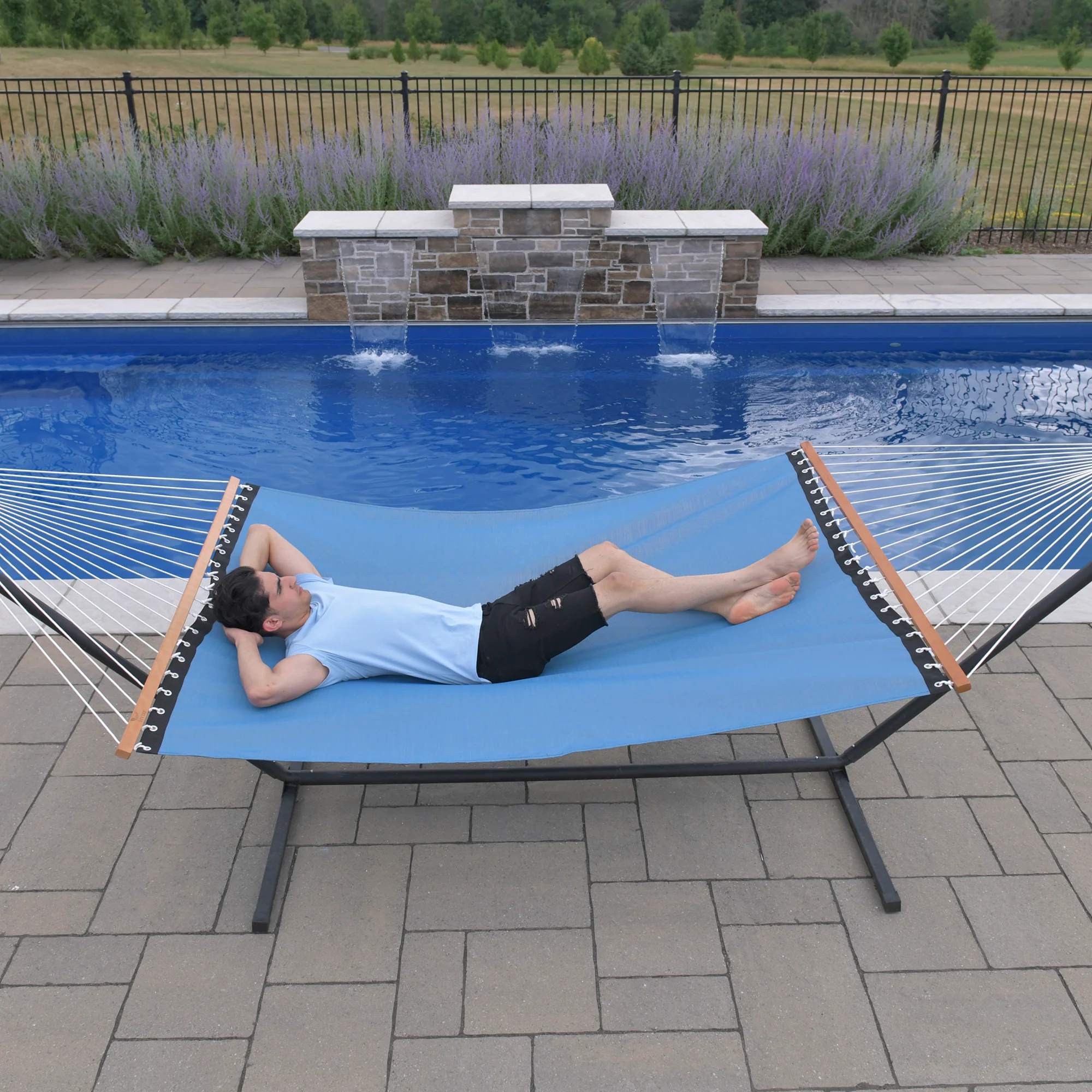 Phifer® Poolside Spreader Bar Hammock - Cape Cod - Image 4