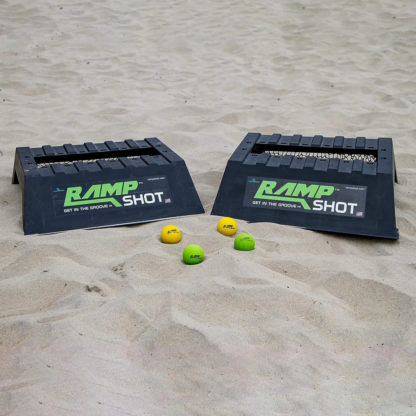 RampShot® Replacement Balls (4 pack) - Green & Yellow - Image 3