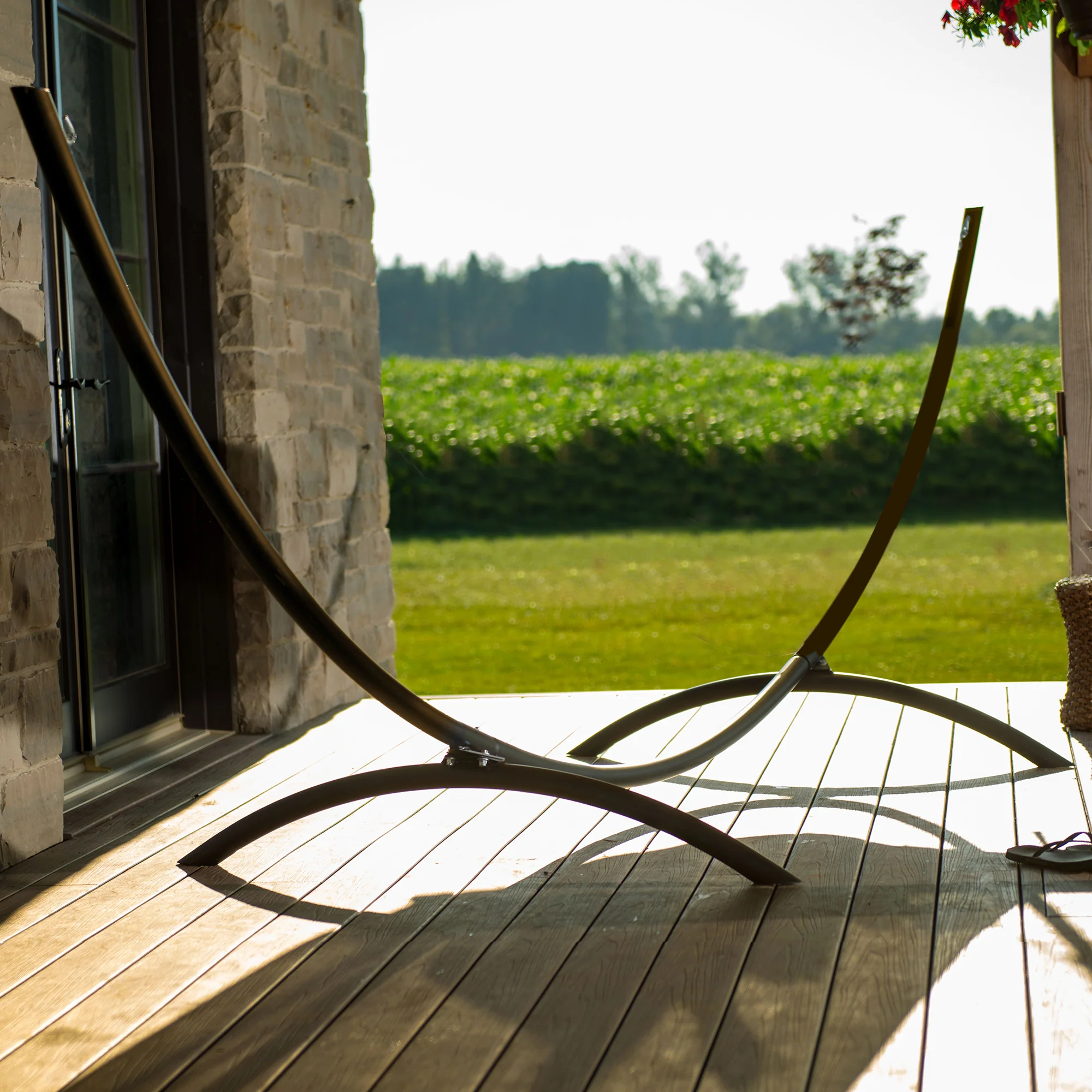 Steel Arc Hammock Stand (15ft/467cm) - Oil Rubbed Bronze - Image 3