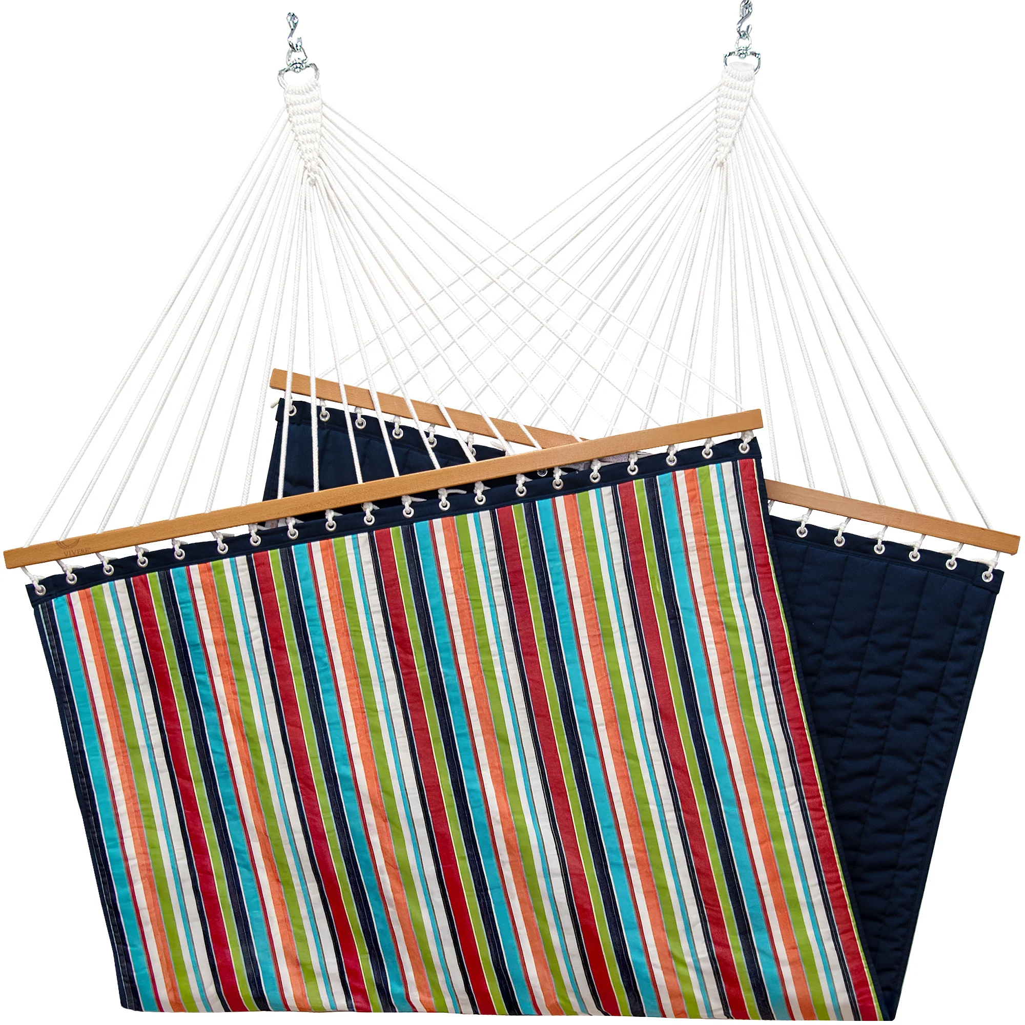 Sunbrella® Quilted Spreader Bar Hammock - Carousel Confetti