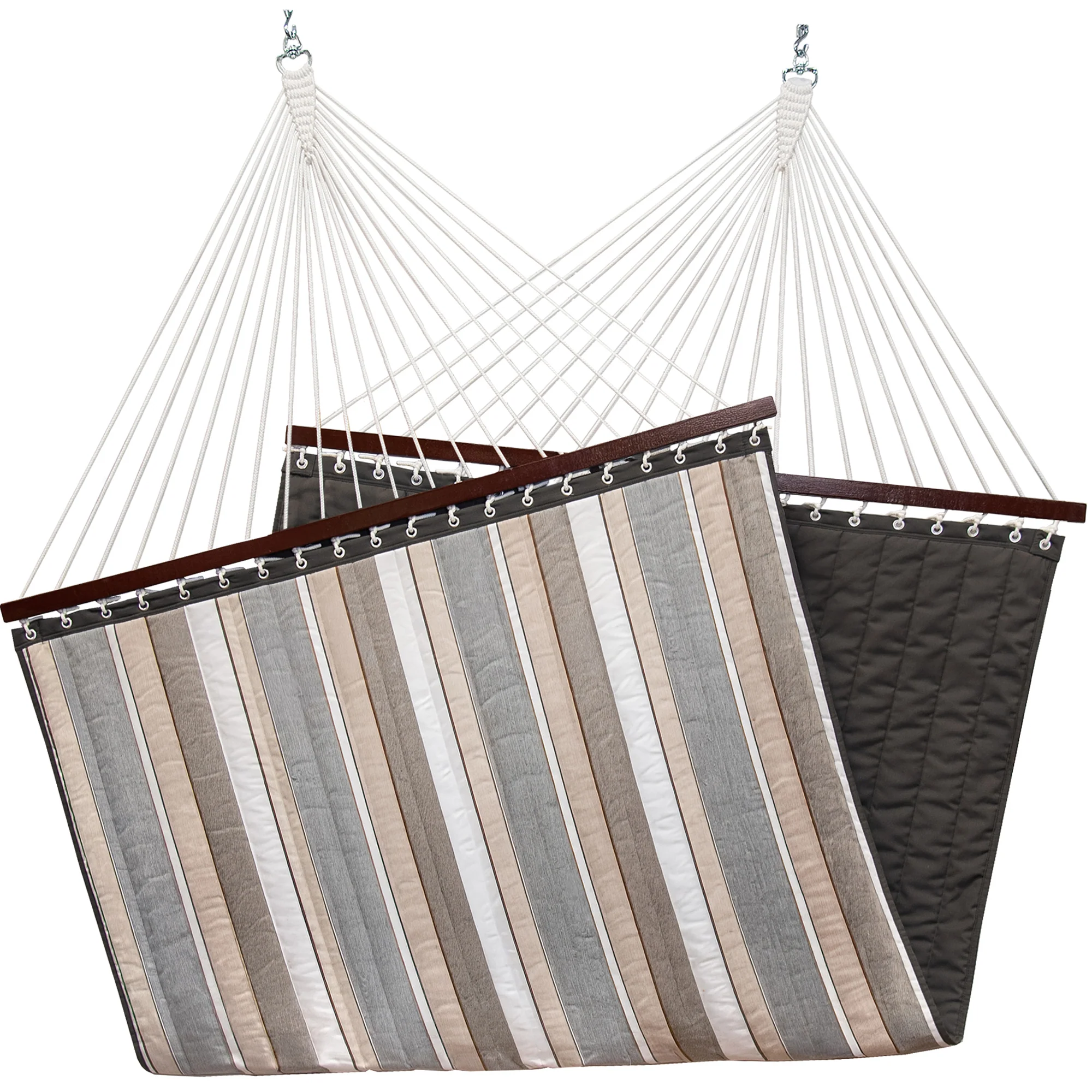 Sunbrella® Quilted Spreader Bar Hammock - Dove