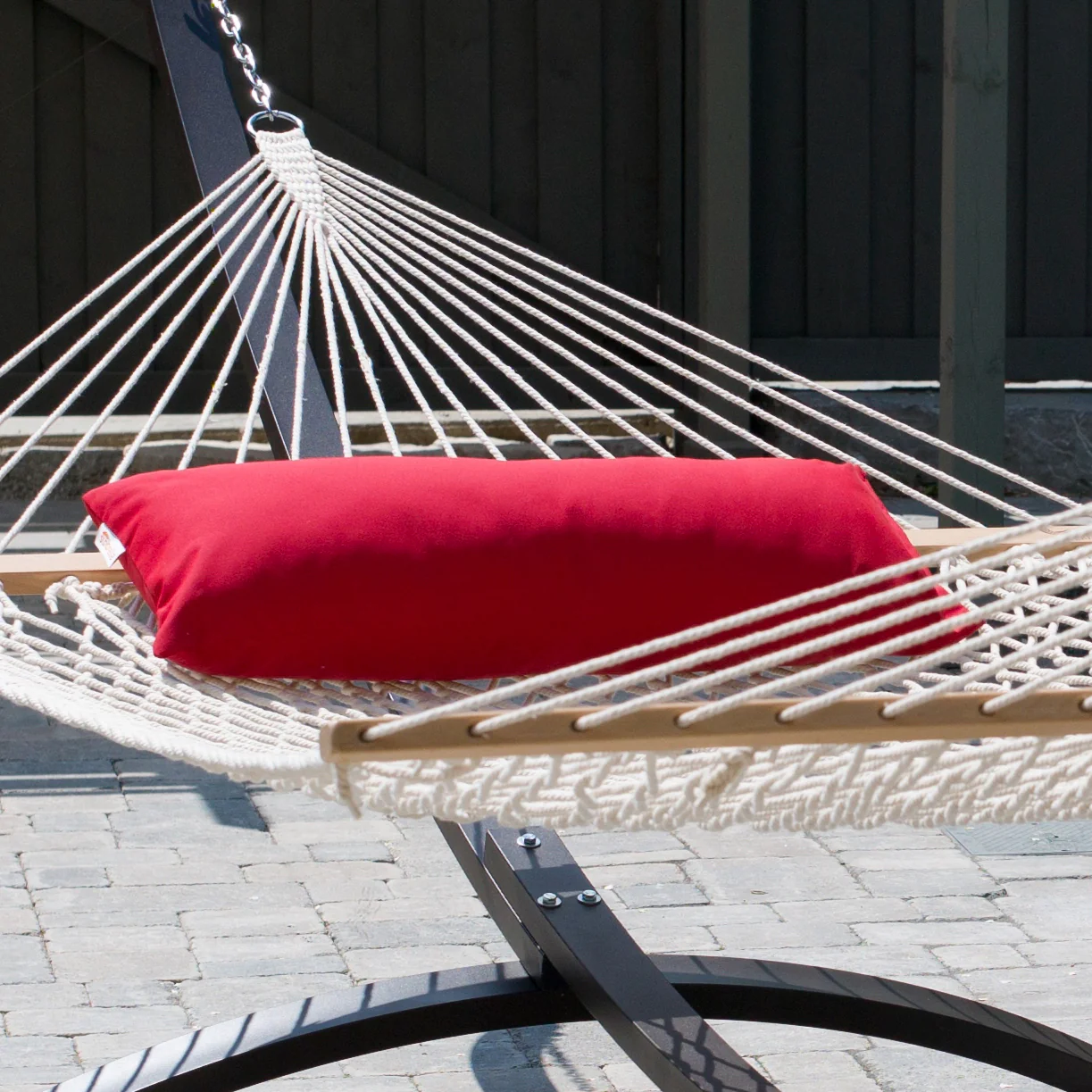 Sunbrella® Hammock Pillow (35in/85cm) - Jockey Red - Image 2